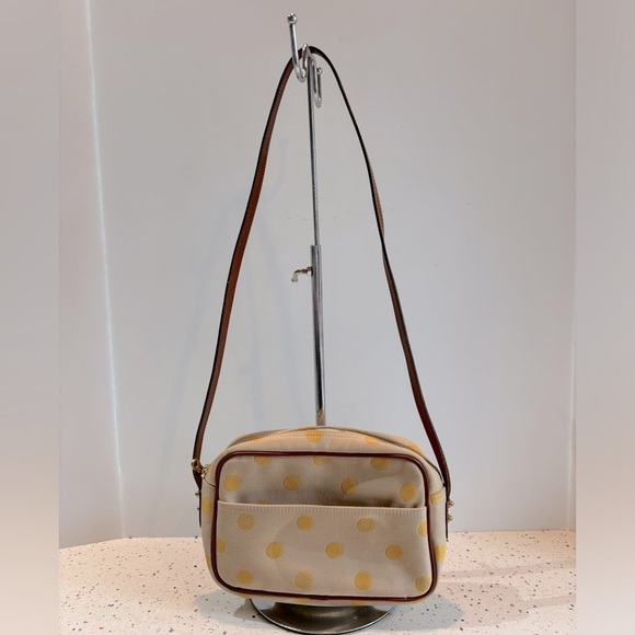 Vintage Dooney & Bourke Polka Dot Small Canvas Shoulder Crossbody Handbag‎ - Picture 16 of 16